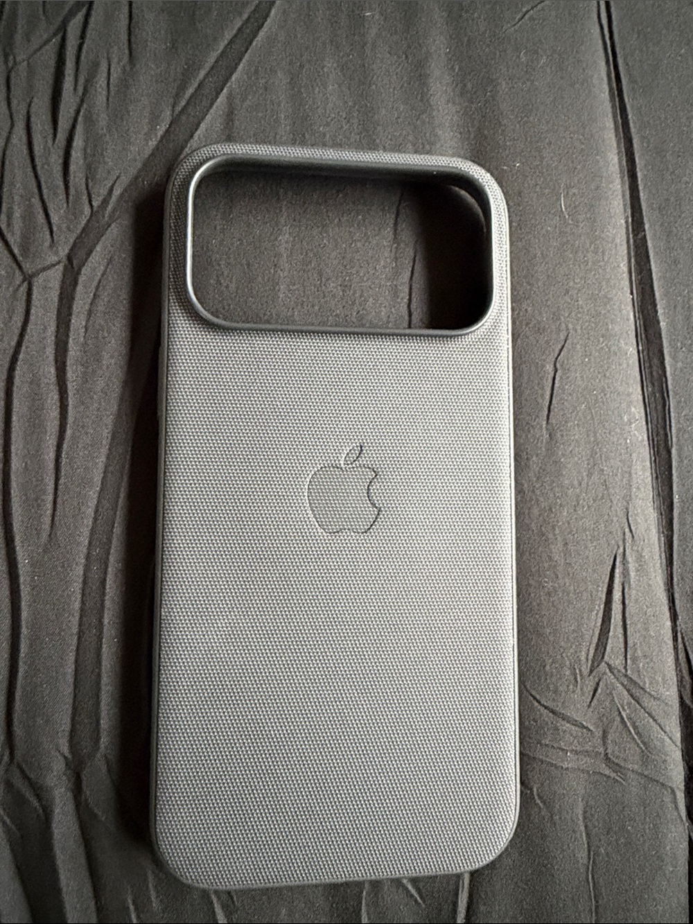 Apple Gray Fabric iPhone Case with Apple Logo